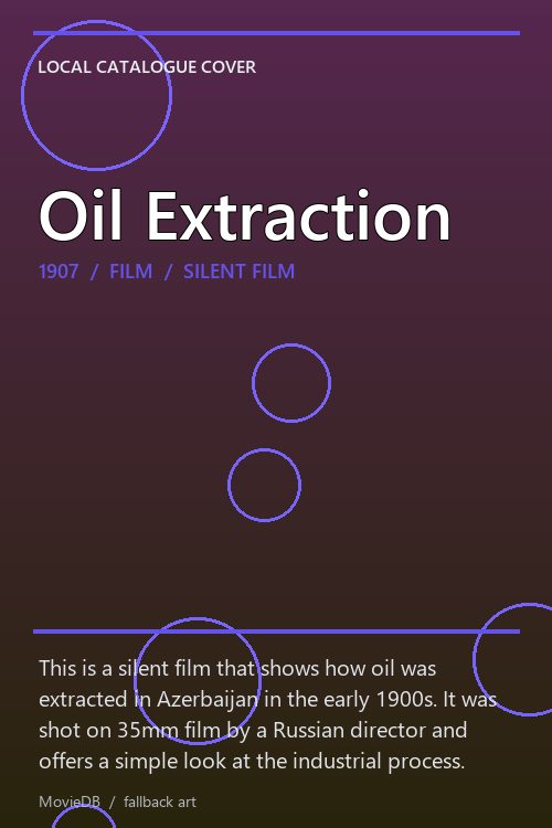 Oil Extraction poster