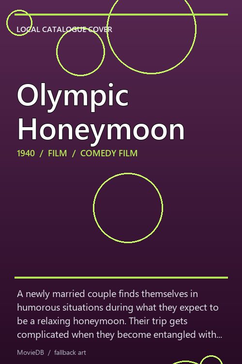 Olympic Honeymoon poster