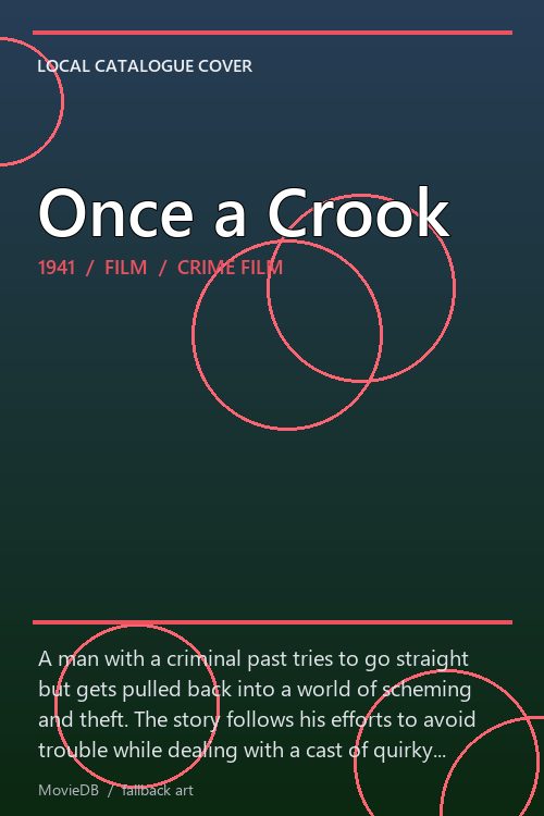 Once a Crook poster