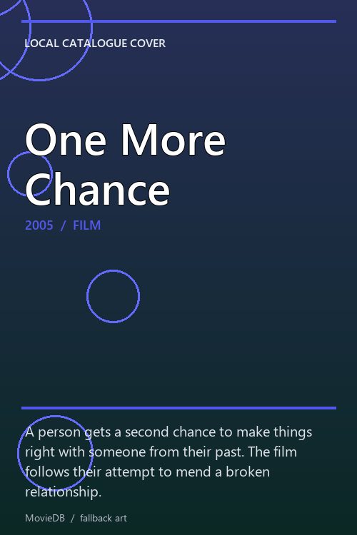 One More Chance poster