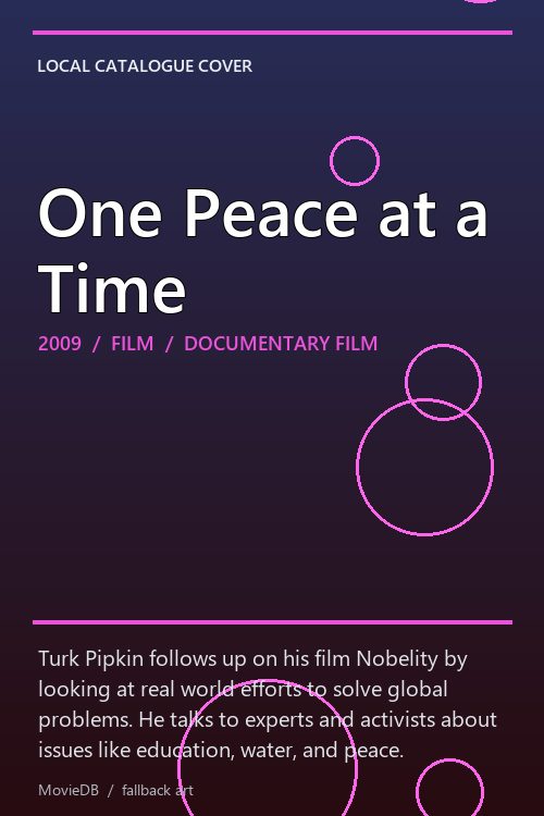 One Peace at a Time poster