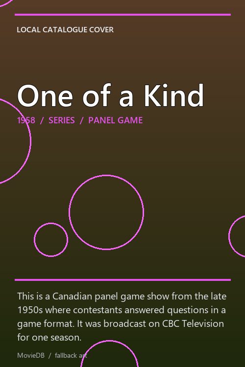 One of a Kind poster