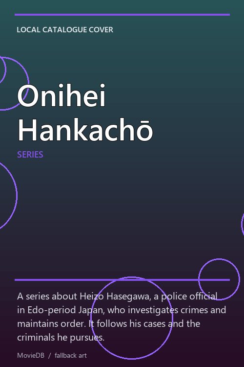 Onihei Hankachō poster