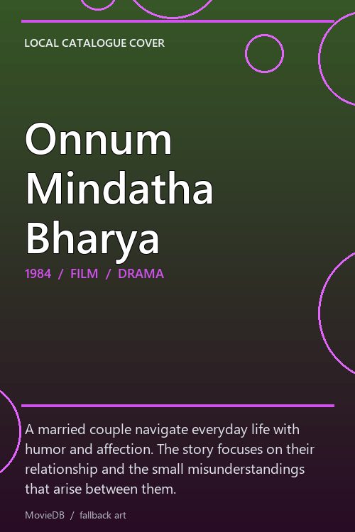 Onnum Mindatha Bharya poster