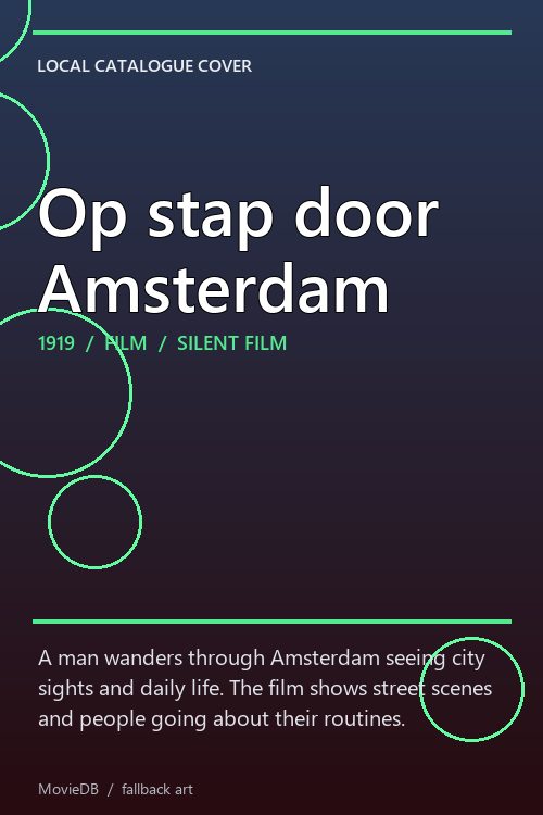 Op stap door Amsterdam poster