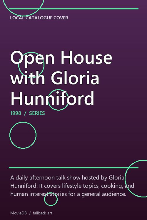 Open House with Gloria Hunniford poster