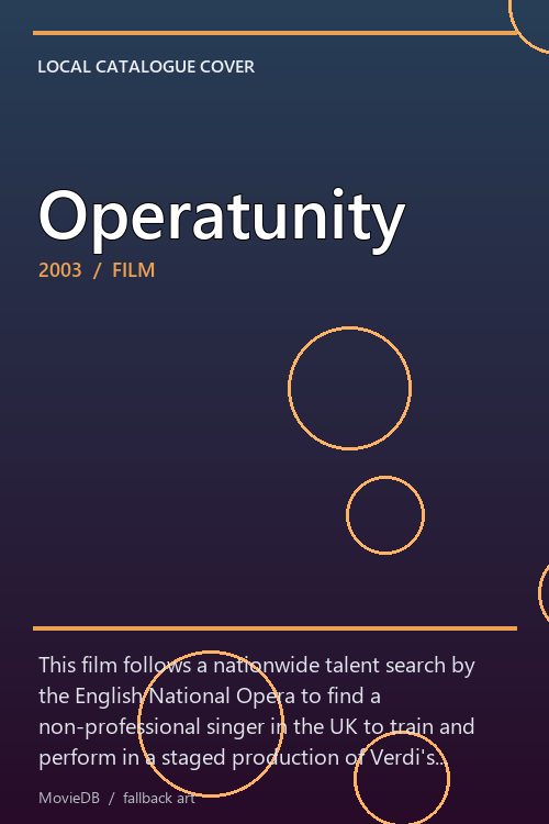 Operatunity poster