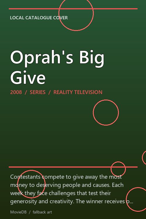Oprah's Big Give poster