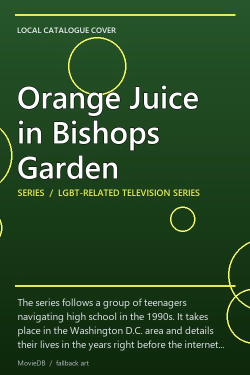 Orange Juice in Bishops Garden poster