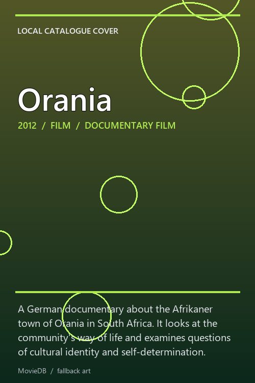 Orania poster