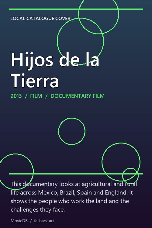 Hijos de la Tierra poster