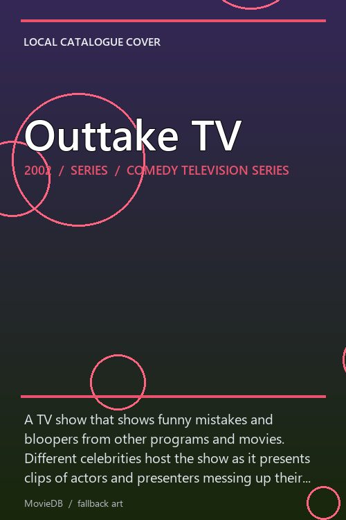 Outtake TV poster