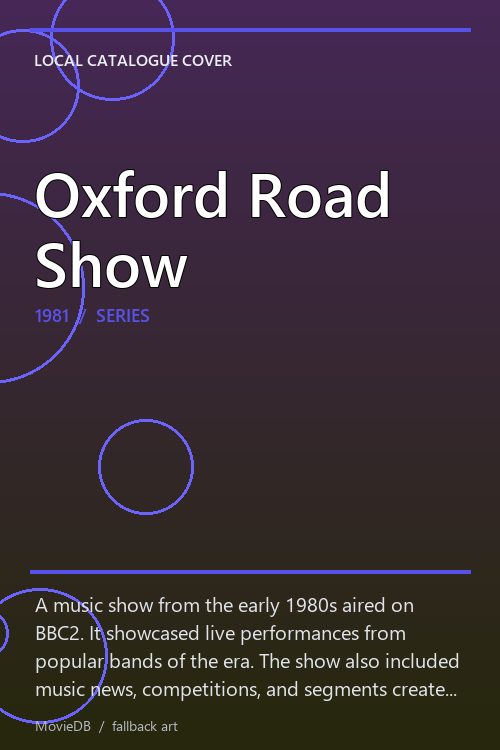 Oxford Road Show poster