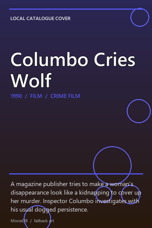 Columbo Cries Wolf poster