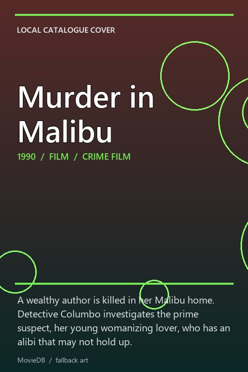 Murder in Malibu poster