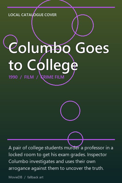 Columbo Goes to College poster