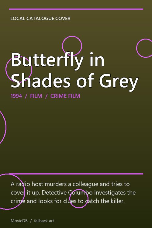 Butterfly in Shades of Grey poster