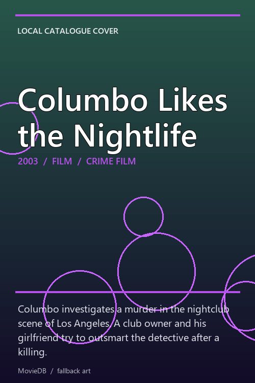 Columbo Likes the Nightlife poster