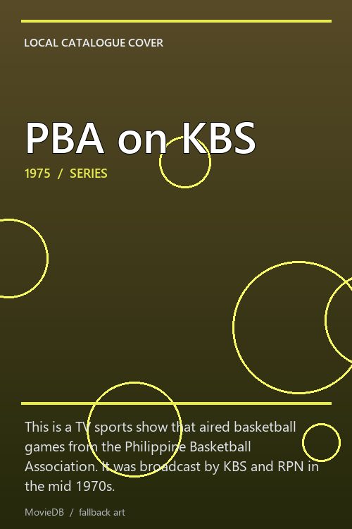 PBA on KBS poster