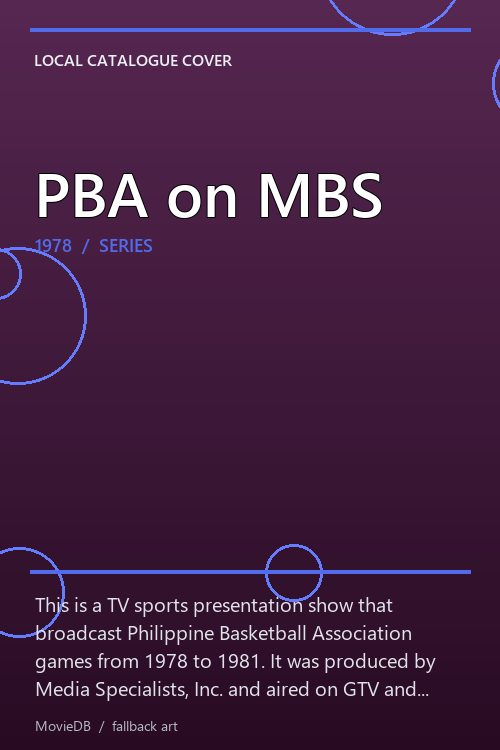 PBA on MBS poster