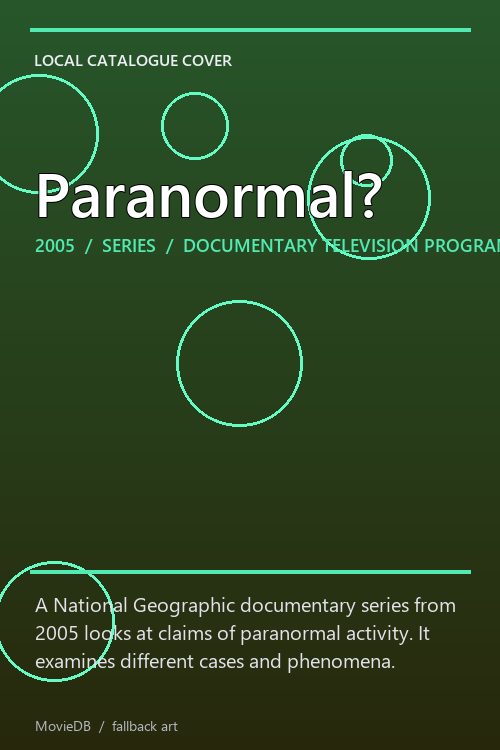 Paranormal? poster