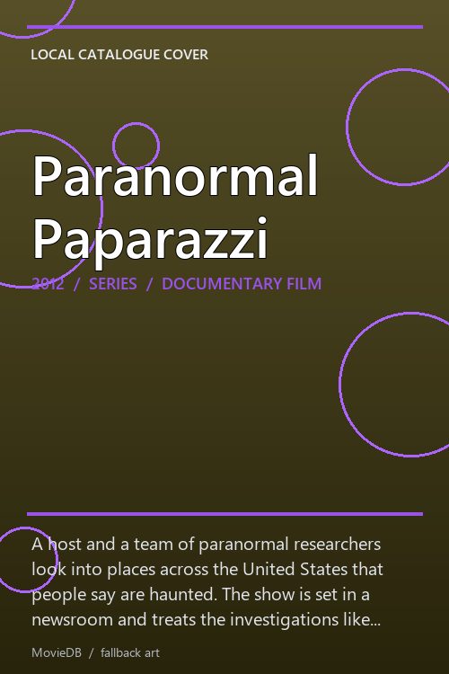 Paranormal Paparazzi poster