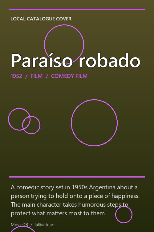 Paraíso robado poster