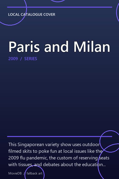 Paris and Milan poster