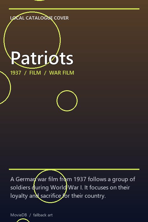 Patriots poster