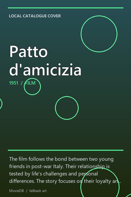 Patto d'amicizia poster