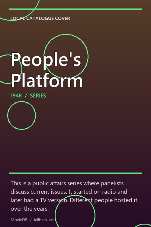 People's Platform poster