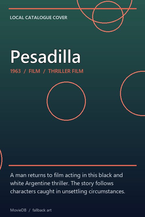 Pesadilla poster