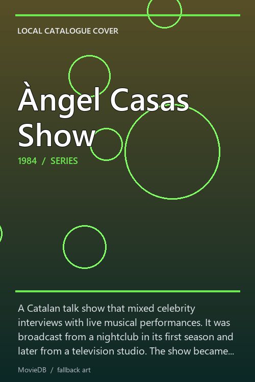 Àngel Casas Show poster