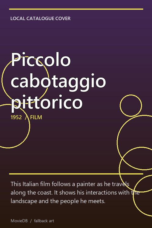 Piccolo cabotaggio pittorico poster