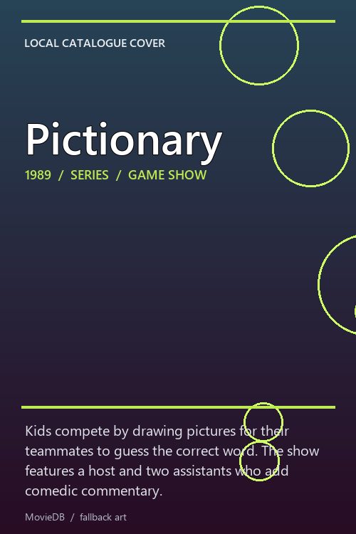 Pictionary poster