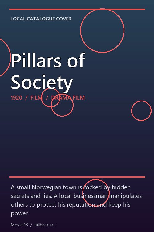 Pillars of Society poster