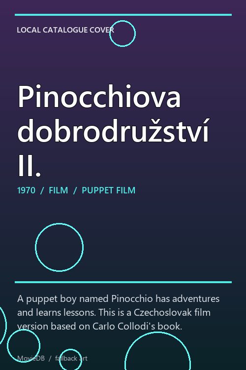 Pinocchiova dobrodružství II. poster