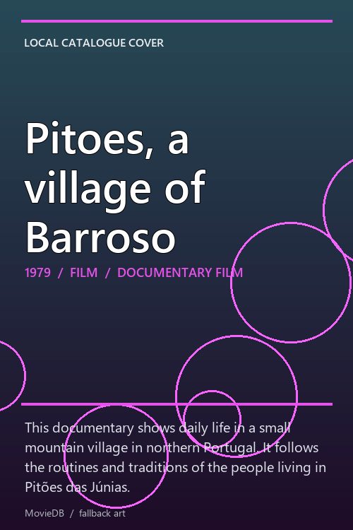Pitoes, a village of Barroso poster