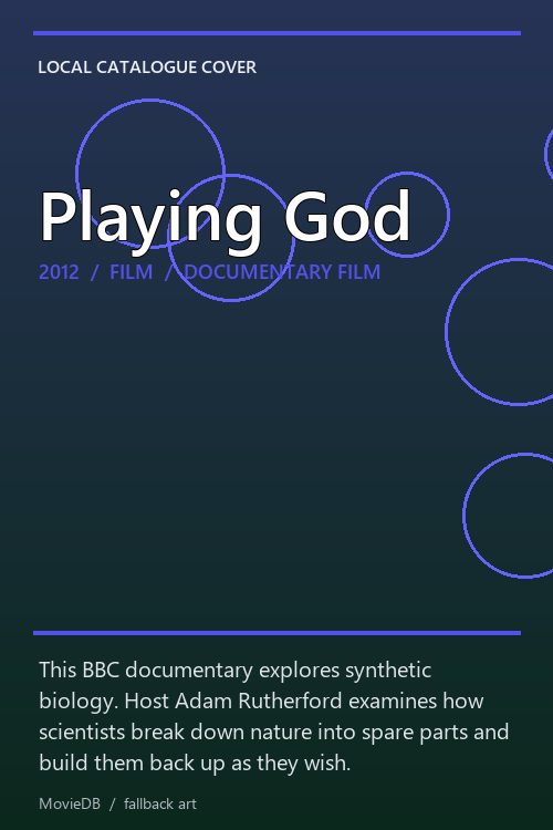 Playing God poster