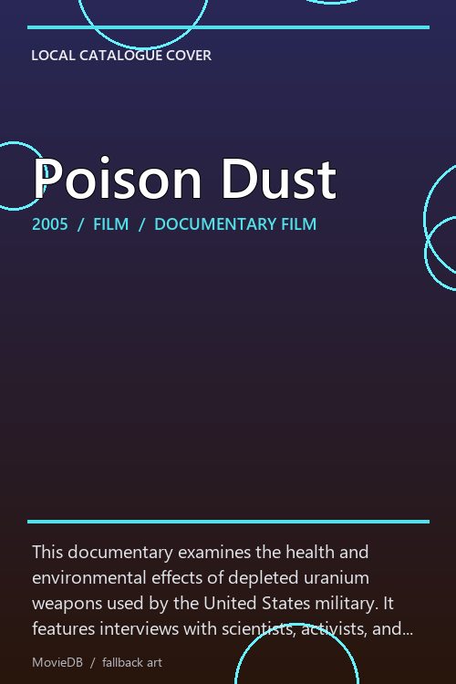 Poison Dust poster