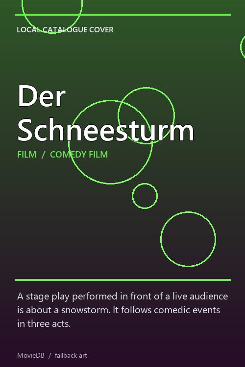 Der Schneesturm poster