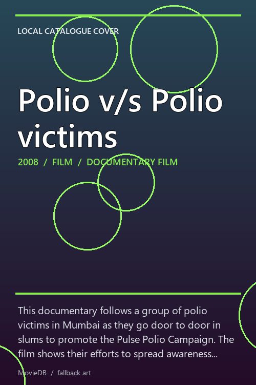 Polio v/s Polio victims poster