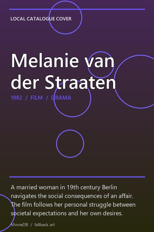 Melanie van der Straaten poster