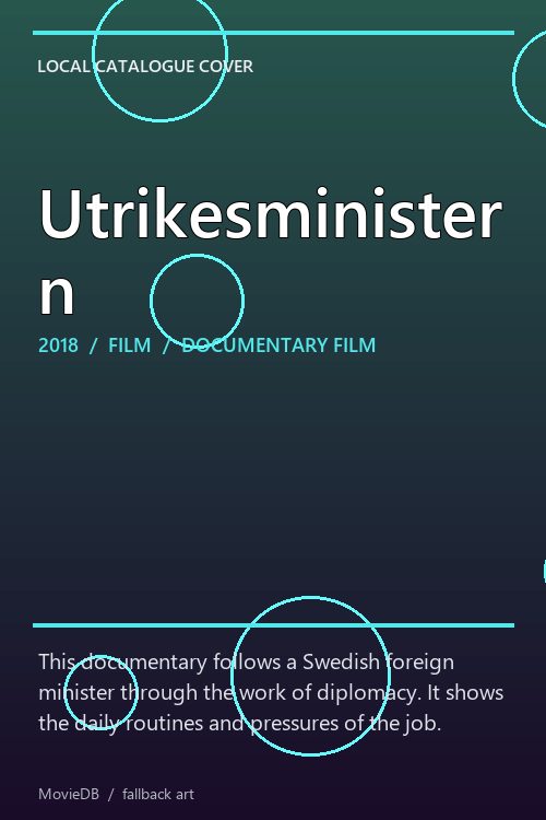 Utrikesministern poster