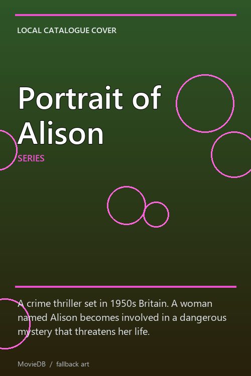 Portrait of Alison poster