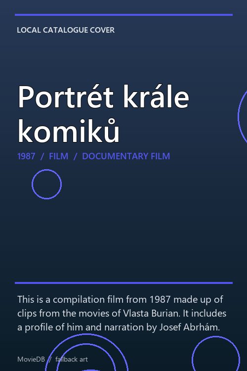Portrét krále komiků poster