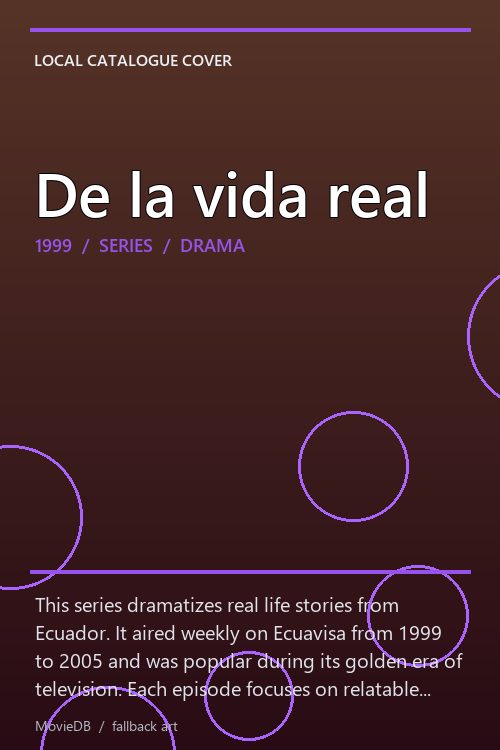 De la vida real poster