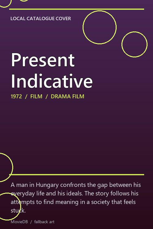 Present Indicative poster
