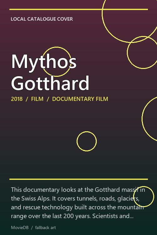 Mythos Gotthard poster