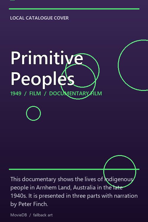 Primitive Peoples poster
